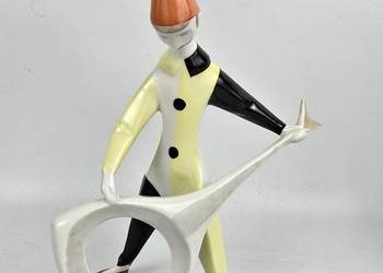 New Look Wazonik kot żółto czarny J.Török  Zsolnay lata 60te