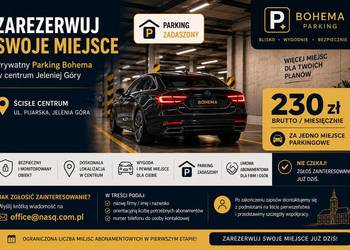 Parking zadaszony / miejsce postojowe/ centrum Jeleniej Góry / ul. Pijarska Jelenia Góra