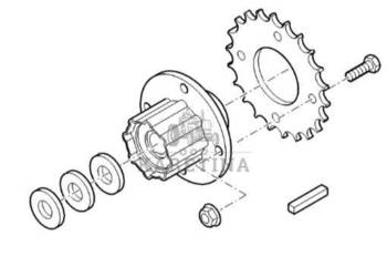 John Deere 9780CTS 9780 CTS Sprzęgło Poślizgowe BZ100053