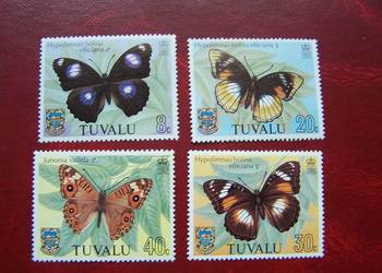 Tuvalu 1981 MNH Mi. 133/36 Fauna Motyle  a