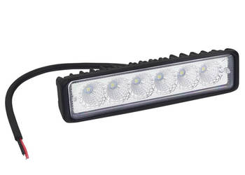 LAMPA ROBOCZA PANEL LED,  6 LED 147x25x35, GRUBOŚĆ 35MM, OBUDOWA ALUM,