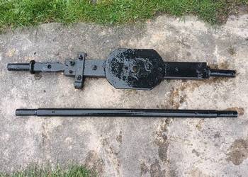 2 zabytkowe ośki do wózka silnika stacjonarnego S 320, S18, Deutz
