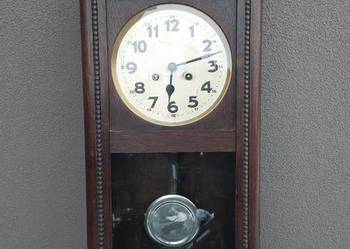 Stary zegar ścienny przedwojenny sprawny film gongu F028