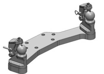 Zestaw zaczepowy K50® prawy/lewy z urządzeniem przytrzymującym dla 50-55 m…