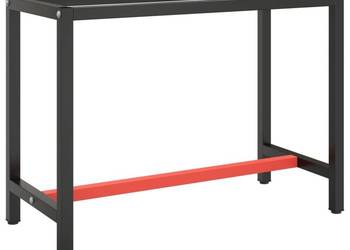 vidaXL Rama do stołu roboczego, czerwono - czarna(SKU:151450)