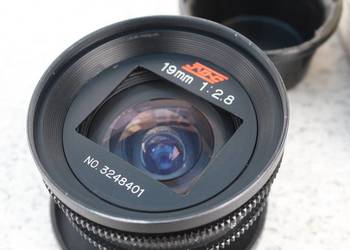 Rzadki obiektyw filmowy JDC 19mm f/2.8 Joe Dunton Camera LOMO Modifica