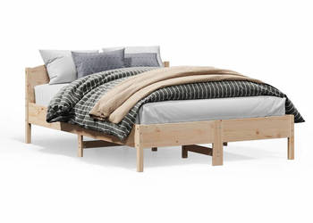 Rama łóżka bez materaca lite drewno sosnowe 160x200 cm WM-3216194