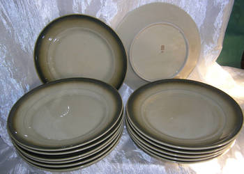 talerze płytkie vintage porcelit Tułowice_Dvin