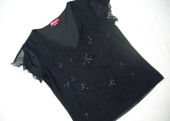 Monsoon Elegancka Bluzka Koraliki J Nowa 38 40
