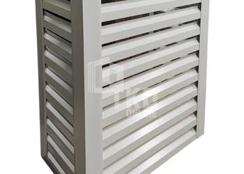 Osłona klimatyzatora – pompy ciepła 100x40x150 cm biały TKD445