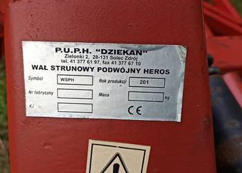 Wał strunowy podwójny heros plus kultywator