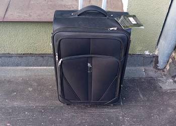 walizka średnia xl  z poszerzeniem z grubej codury na 4 kołach