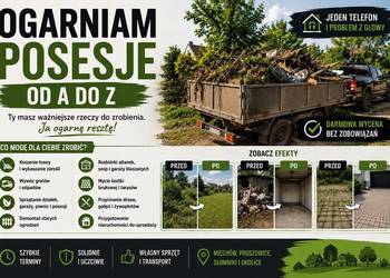 Ogarniam posesje od A do Z | Koszenie działek, wywóz gratów, sprzątanie