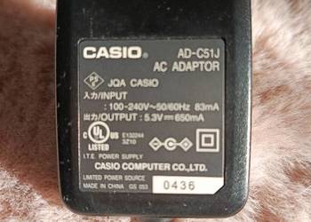 Oryginalny zasilacz sieciowy Casio AD-C51J Zasilacz Ładowark