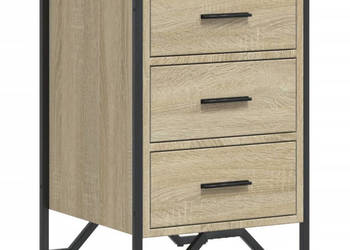 Szafka nocna dąb sonoma 40x41x60 cm materiał drewnopochodny WM-848525