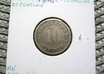 Niemcy 10 Reichspfennig 1876r - A