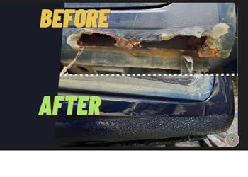 Naprawy blacharskie , spawanie -  wstawianie reperaturek