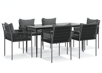 vidaXL 7-cz. zestaw mebli ogrodowych z poduszkami(SKU:3187060)