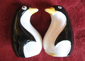 Sól i pieprz - Pingwiny - 6 x 4 x 4 cm Solniczka i pieprzniczka