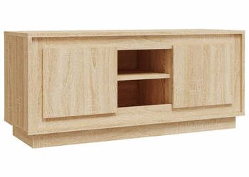 Szafka pod TV dąb sonoma 102x35x45 cm materiał drewnopochodny WM-819863