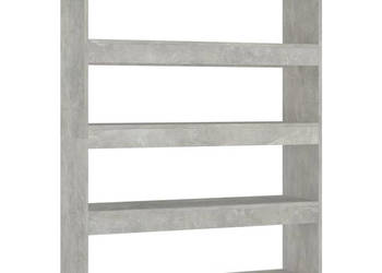 Regał na książki/przegroda szarość betonu 100x30x135 cm WM-811758