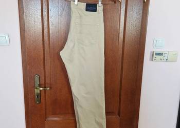 Spodnie beżowe dżinsy bawełniane męskie Valentino Jeans rozmiar 36 L