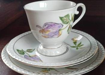 Filiżanka Carl Tielsch, z talerzykiem  C.T. Altwasser. Syg. 1929 r. Filiżanka Carl Tielsch, z talerzykiem  C.T. Altwasser. Syg. 1929 r.