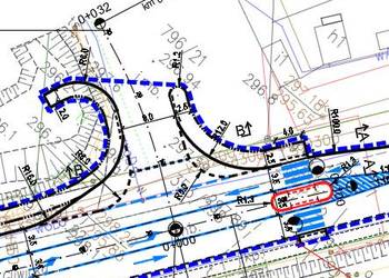 Projekty zjazdów, chodników, parkingów, dróg manewrowych, organizacji ruchu