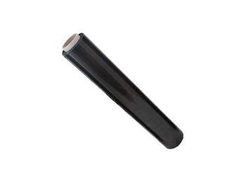Folia stretch 1,5kg  tuleja 300g 1,2kg netto przezroczysta/czarna OPIS