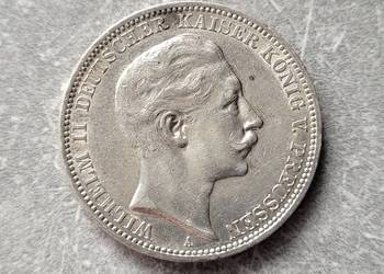 214) NIEMCY srebro - 3 Marki - 1910 r.