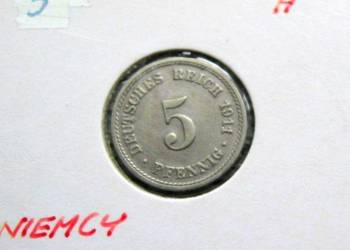 Niemcy 5 Reichspfennig 1911r - A