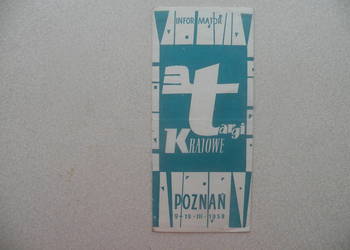 Reklama z PRL-u - TARGI KRAJOWE - Poznań 1958r.