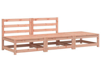 Sofa ogrodowa bez podłokietników z podnóżkiem daglezjowa WM-837968