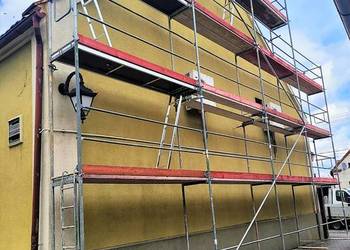 Używany zestaw rusztowania na szczyt 12x10,2 rusztowanie 110.4 m2,