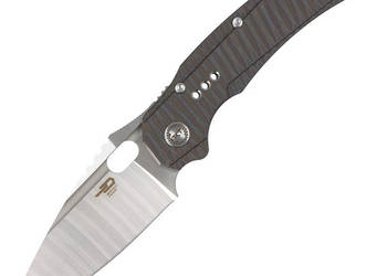 Nóż składany Bestech Exploit Tiger Texture Titanium, Satin CPM S35VN by To…