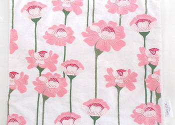 boho poszewka na poduszkę 45x45, kwiaty poszewka 45x45, poszewka z haftem