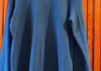 Sweter męski L Carry z bawełny niebieski klasyczny bawełna100%