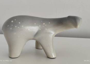 Figurka Porcelanowa Niedźwiedź Chodzież