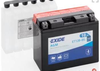 Akumulator motocyklowy EXIDE ET12B-BS YT12B-BS 12V 10Ah 160A
