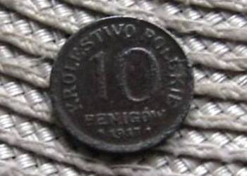 Królestwo Polskie 10 Fenigów 1917r