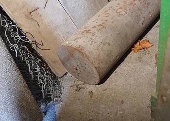 wałek stalowy H40 (170 kg, fi 160 x 110 cm; nowy 160 zł nt/ 10 cm)