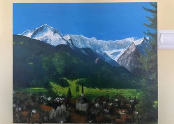 Obraz olejny, Alpy, Zugspitze