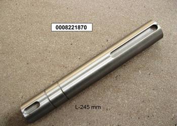 Wałek podajnika lewy na wpust L-245 mm fi 35 mm do prasy Claas