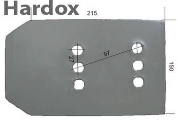 Piętka płozy HARDOX 311000/S części do pługa FROST