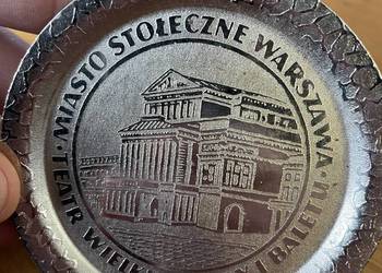 Pamiątkowe podkładki Miasto Stołeczne Warszawa PRL