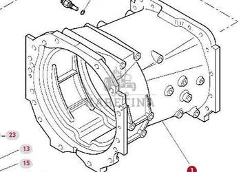 Massey Ferguson 7718S 7718 S 1804A DYNA 6 Obudowa Przekładni Skrzyni Biegó…