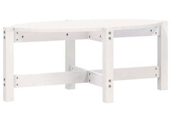 Stolik kawowy biały 87x48x35 cm lite drewno sosnowe WM-822323