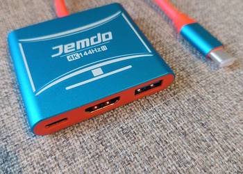 Jemdo USB-C Hub Adapter - 4K 144Hz HDMI, USB 3.0, USB-C PD - Brand New