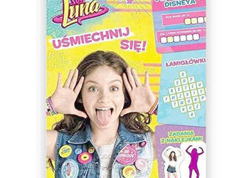 Soy Luna uśmiechnij się książka z łamigłówkami i naklejkami soy luna quizy