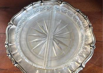 Patera Platerowa z wkładami szklanymi. Kabaret